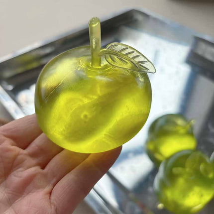 Green Apple Squishy Toy Soft Stress Relief Ball Fidget Sensory Gift for Kids & Adults