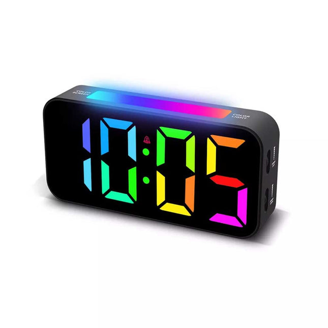 Digital Alarm Clock for Heavy Sleeper Bedroom LED Display Night Light w/ Shaker