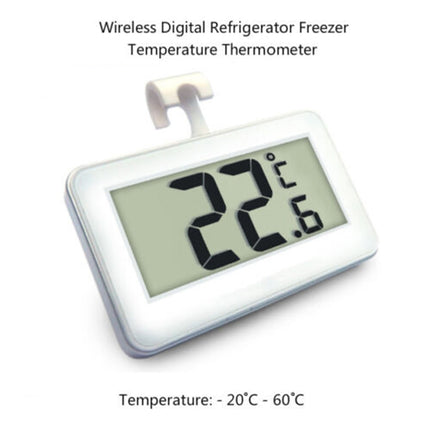 Digital Fridge / Freezer Thermometer -- Waterproof, LCD, Wireless & Hanging Hook