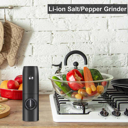 Electric Salt And Pepper Grinder Set USB Rechargeable Salt And Pepper Mill