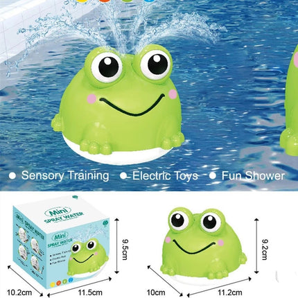 Baby Light Up Bath Toy, Induction Spray Water Frog Sensory Bath Play Toy, Kids Gift