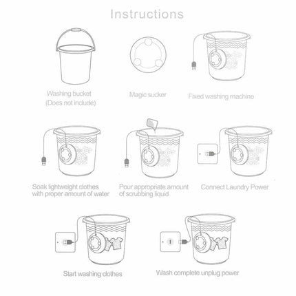 USB Powered Portable Ultrasonic Turbine Mini Washing Machine