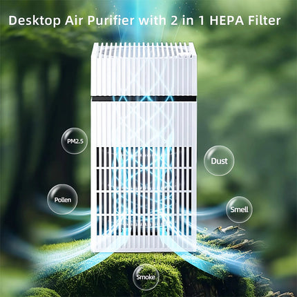 Medical Grade HEPA Air Purifier Large Room Coverage Eliminates Smoke, Odors, and Pet Allergens