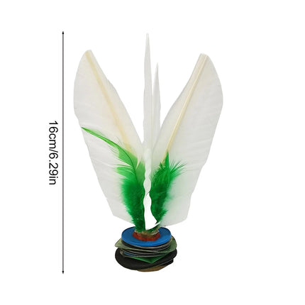 5PCS Goose Feather Kick Shuttlecock, Jianzi Foot Sports Shuttlecock 16CM