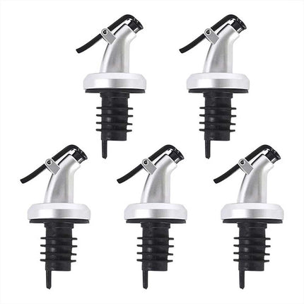 5X Liquor Wine Olive Oil Bottle Pourer Stopper Dispenser Tool Pour Spout Kitcken