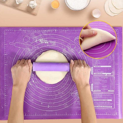 Large Silicone Baking Mat – Non-Stick Pastry Mat for Kneading, Rolling Dough & Fondant Cake Making