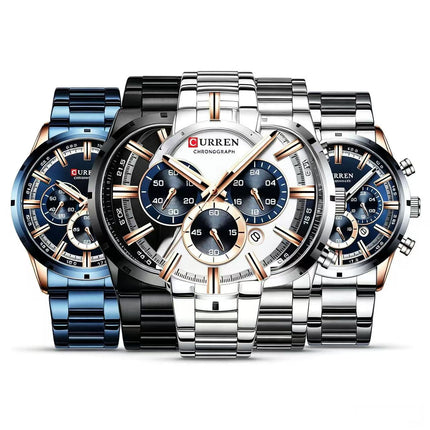 Men's Military Style Wristwatch, Calendar Display Silicone Strap Sports Watch for Boys 8355