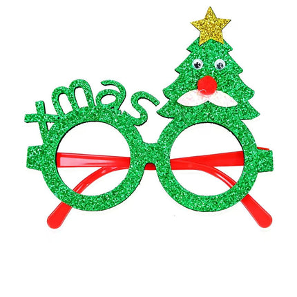 Christmas Party Novelty Glasses, Snowman & Reindeer Antler Party Decoration Eyewear
