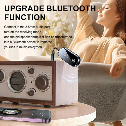 Airplane Wireless Bluetooth Transmitter Audio Adapter for AirPods & Headphones