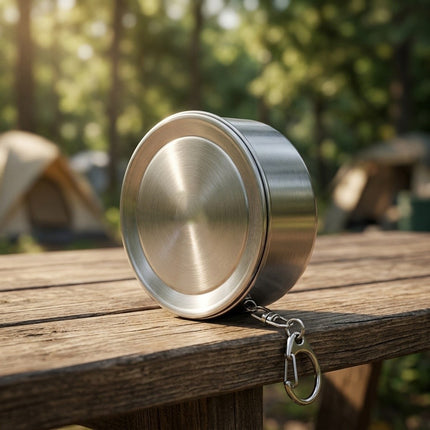 Folding 304 Stainless Steel Telescopic Drinking Cup for Camping Hiking