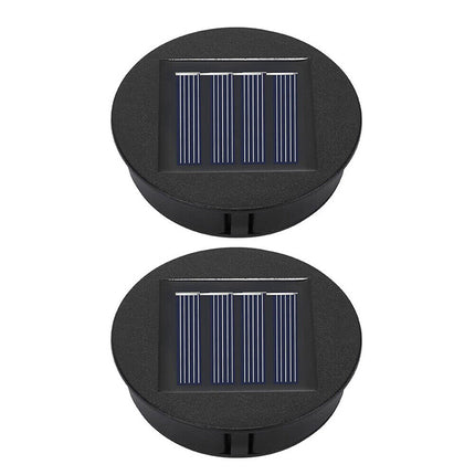 1-4pcs Solar Lights Replacement Top with LED Bulbs Solar Panel Lantern Lid Tops