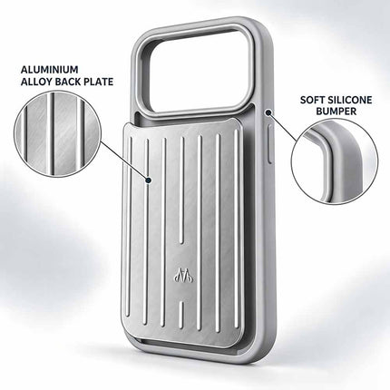 Silver Aluminium Phone Case Cover for iPhone 18 Pro Max