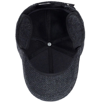 Men's Autumn & Winter Outdoor Thick Warm Adjustable Earmuffs Baseball Cap