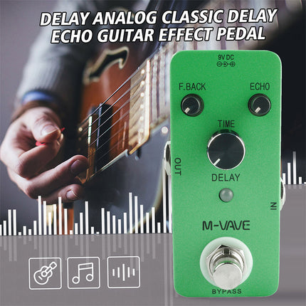 Classic DELAY Analog Echo Mini Electric Guitar Effect Pedal True Bypass New