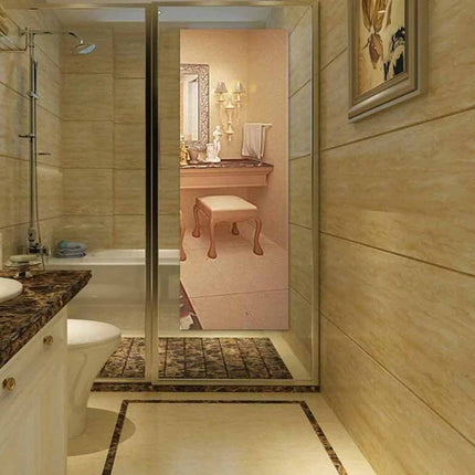 2M Self Adhesive Large Mirror Wall Sticker Roll, DIY Decor for Bathroom & Room