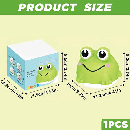 Baby Light Up Bath Toy, Induction Spray Water Frog Sensory Bath Play Toy, Kids Gift