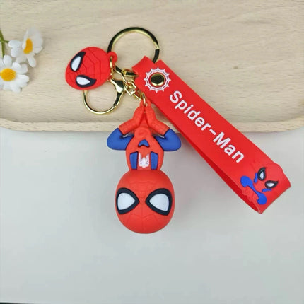 Cartoon Character Keychain Keyring Set, Bag Charm Clip, Novelty Party Stocking Filler Gift