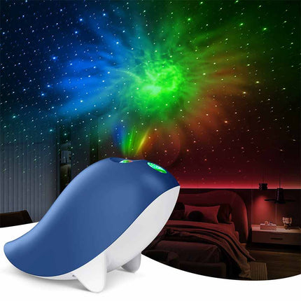 Blue Whale Kids Galaxy Star Projector LED Night Light Bedroom Decor Lamp
