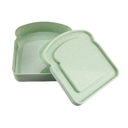 2pcs Reusable Sandwich & Bread Storage Boxes - BPA-Free Lunch Containers for Kitchen Food Storage