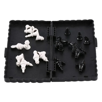Mini Portable Magnetic Chess Set, Foldable Travel Chess Board Game for Pocket Size