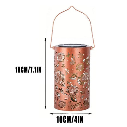 Sunflower Solar Hanging Lantern, Waterproof Outdoor Garden Light