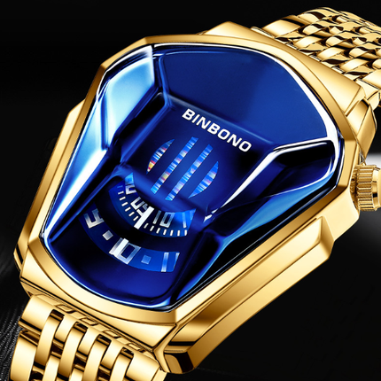Men's Trendy Fashion Watch Funky Designer Wristwatch Includes Strap Adjuster