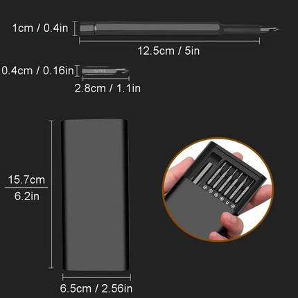 25 in 1 Precision Magnetic Screwdriver Set, Multi-Functional Repair Tool Kit for Phone Laptop PC