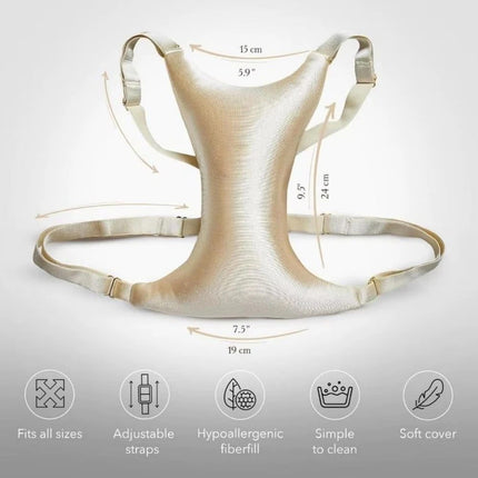 Hypoallergenic Anti-Wrinkle Sleep Pads, Soft Breast Support Pillow for Comfortable Night Sleep