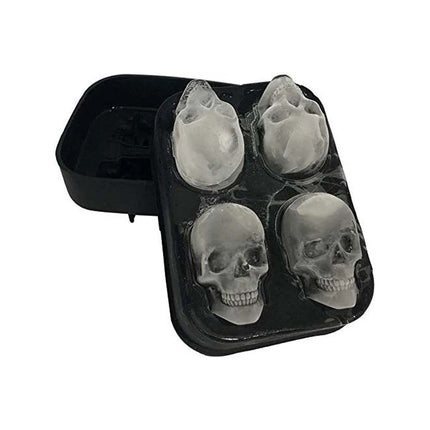 Skull Shape 3D Ice Jelly Cube Mold Bar Party Silicone Tray Chocolate Mould