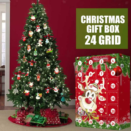 Advent Calendar Kids Christmas Calendar with Hanging Toys 24pcs