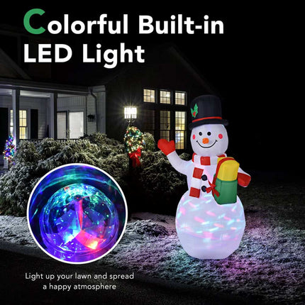 5ft Christmas Inflatable Snowman Decoration Xmas LED Light Up Outdoor Yard