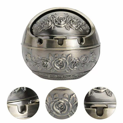 Cigarette smoking for ashtray holder with decorative lid ashtray 8CM