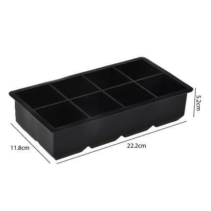 8 Grid Large Ice Ball Maker Whiskey Mould Big Mold Sphere Round Silicone Ice Cube Tray