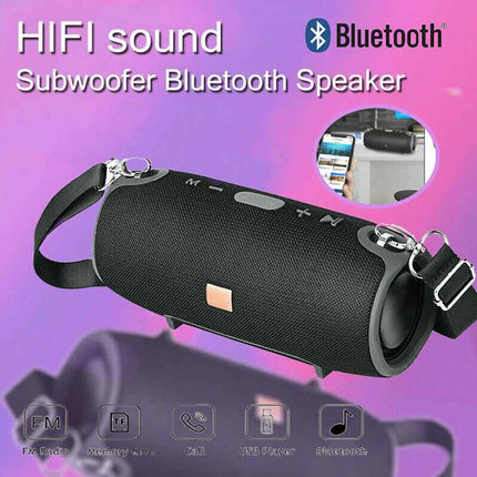 Portable Wireless Bluetooth Speaker Rechargeable Subwoofer High-Fidelity Speaker