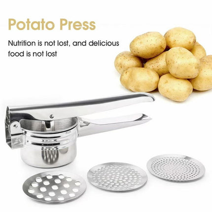 Manual Stainless Steel Juicer Vegetable Press for Potato, Lemon, Garlic Color Box Packaging