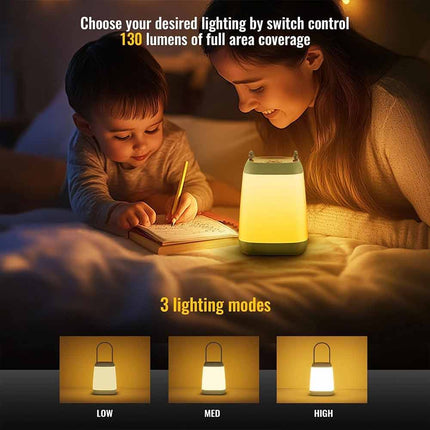 2 Pack LED Camping Lantern, 3‑Mode Battery‑Powered Portable Bright Tent Light for Camping Hiking