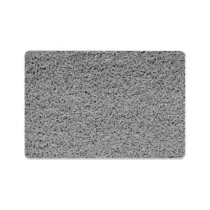 Grey Rectangular Loofah Shower Mat, 60×40cm Non Slip Quick Dry Bath Mat, Super Absorbent Anti-Mould Bathroom Floor Mat for Shower Stall