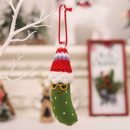 3Pcs Christmas Cartoon Banana Hanging Pendant Xmas Decoration for Home Ornaments