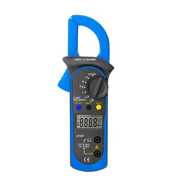 Protable Digital Multimeter Clamp Amp Meter OHM AC Current Voltage Tester Probe