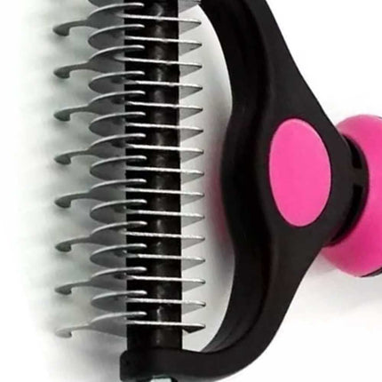 Professional Pet Dog Cat Comb Brush Dematting Undercoat Grooming Comb Rake Tool