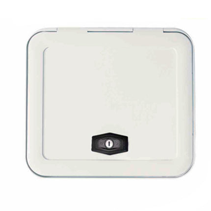 UV Resistant RV Storage Baggage Hatch Door with Lock, Square & Rectangle Rounded Corner Design
