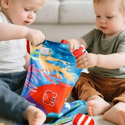 Fabric Fishing Game Toy, Montessori Toddler Play Set for 1–3 Years Old, Christmas Gift