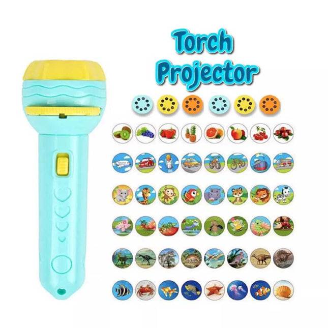 Kids Torch Projector Lights 48 Projection Flashlight Kids Educational Toys