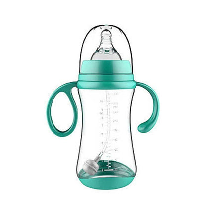 300ml Baby Bottle with Grip Infant Wide-Caliber Baby Feeding Bottles