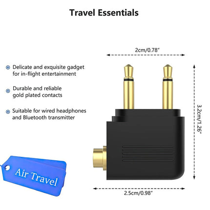 Airplane Wireless Bluetooth Transmitter Audio Adapter for AirPods & Headphones
