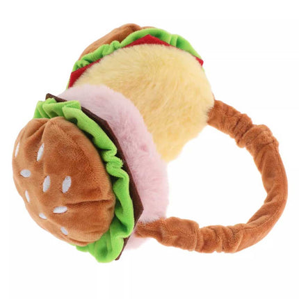 Burger Ear Muffs Piggy Bank for Adults Funny Hamburger Warmer
