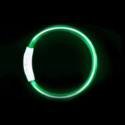 Light Up LED Dog Collar USB Rechargeable Flashing Safety Collar, Adjustable Size