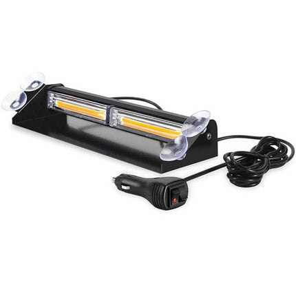 12V-24V Amber LED Warning Strobe Beacon Car Roof Flashing Recovery Light Bar