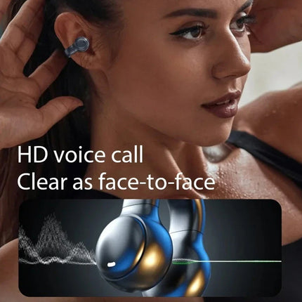 M47 Clip-On Open Ear Wireless Earbuds, Bluetooth Headset for iOS & Android
