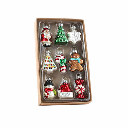Christmas Tree Bauble Ornament Set, Assorted Hanging Xmas Baubles for Home, Party & Holiday Festive Decoration